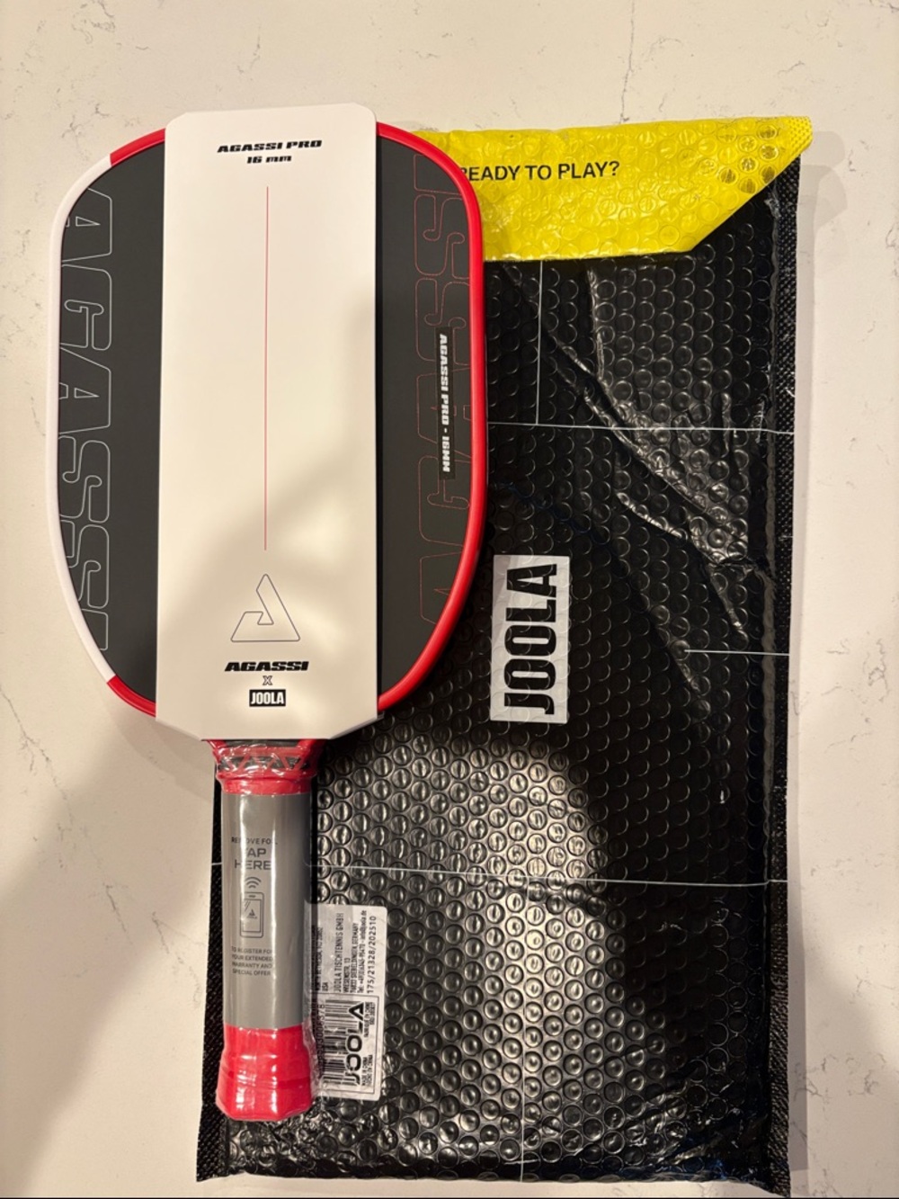 **New in packaging** JOOLA Agassi Pro Red and White Pickleball Paddle